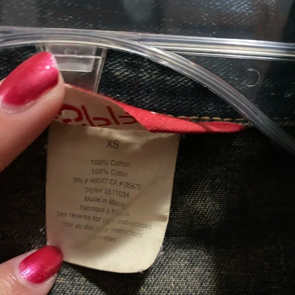 Vintage Esprit distressed jean jacket XS - Picture 6 of 7